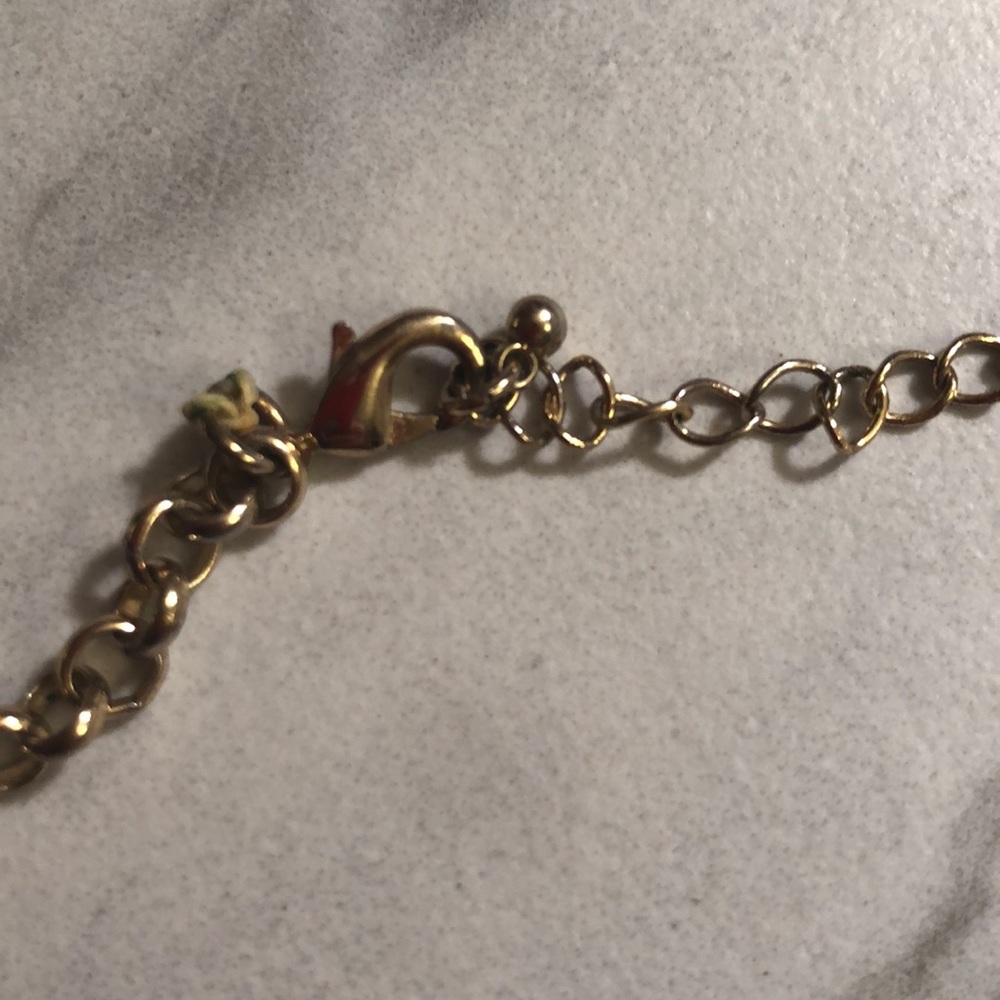 Vintage necklace blush stone - Picture 2 of 4